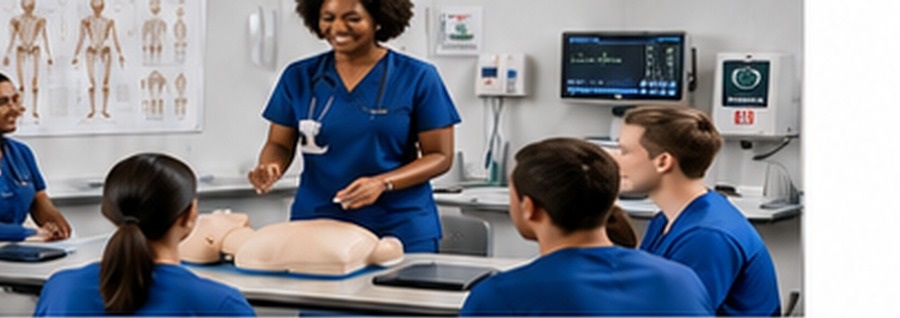 Students in a hands-on training session